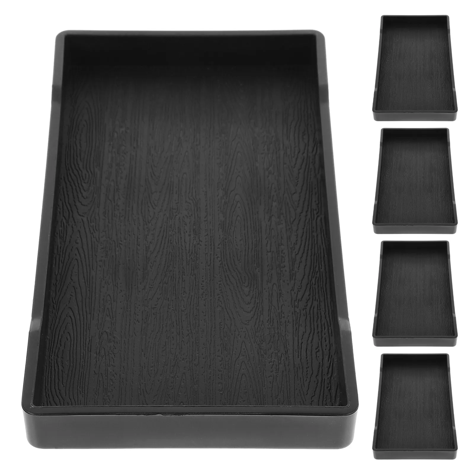 5 Pcs Bathroom Vainty Tray Countertop Coffee Accessory Small Item Storage Vanity