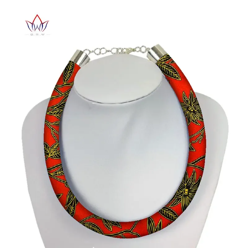 African Print Necklace Ankara Print Necklace African Ethnic Handmade Jewellery African Cotton Fabric Jewellery For Women SP065