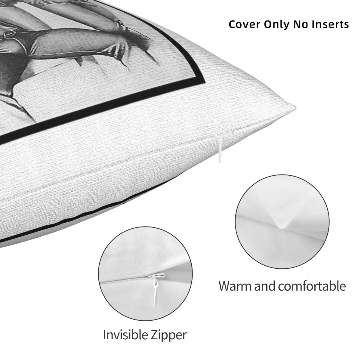 توم أوف فنلندا فريسكي الثنائي كيس وسادة مربع البوليستر الكتان المخملية الإبداعية البريدي ديكور المنزل وسادة القضية