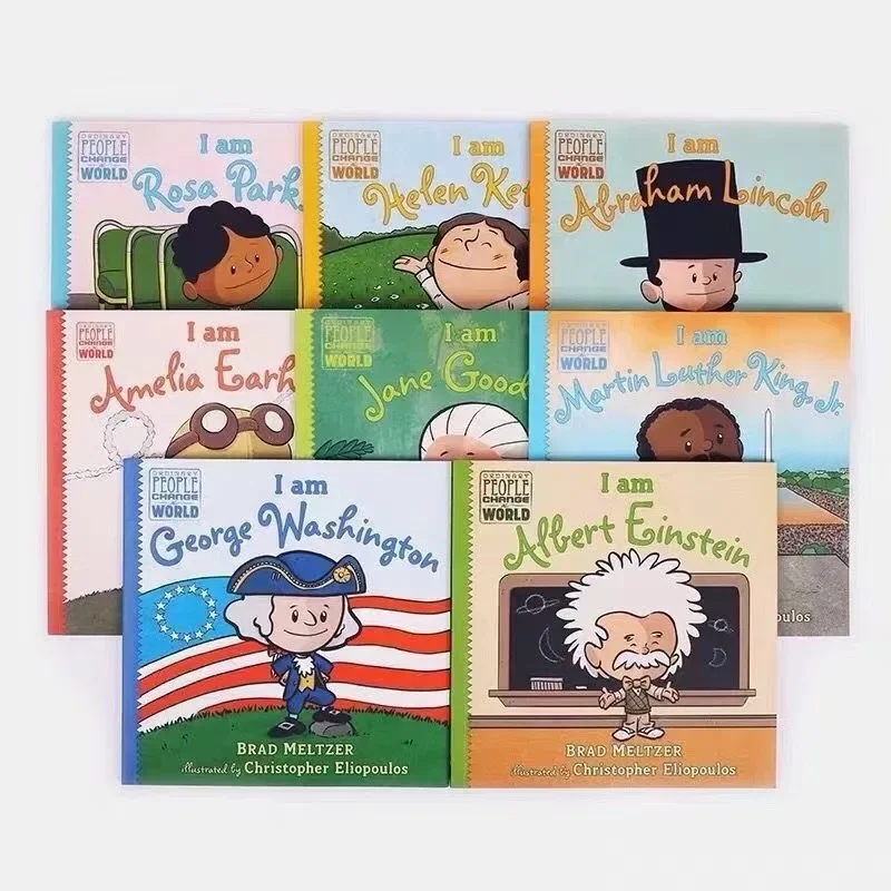 8 Books/set Ordinary People Change The World Picture Book for Children In English Book