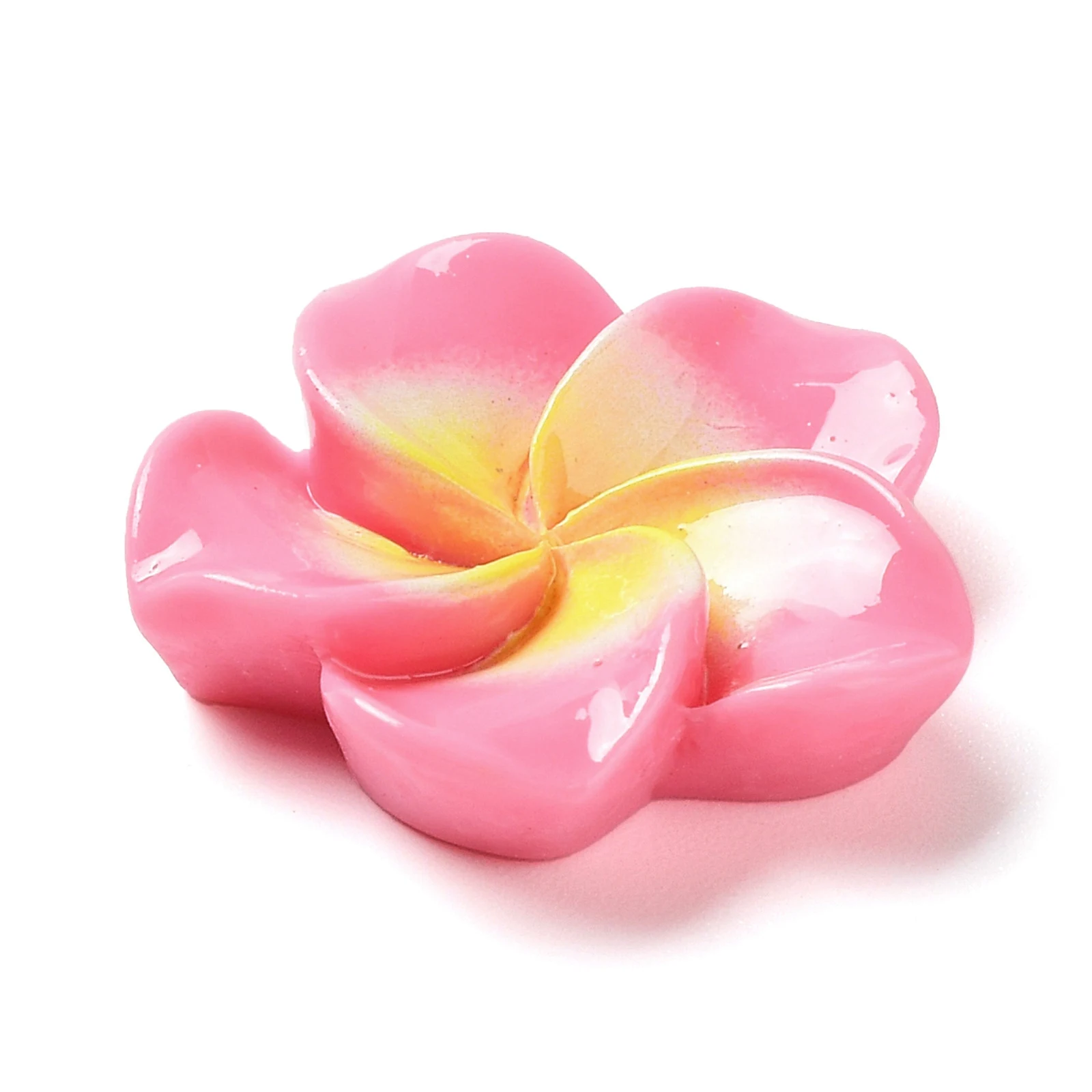 200pcs 20mm Colorful Resin Plumeria Flower Cabochons Flatback For Women DIY Jewelry Making Scrapbooking Decoration Accessories