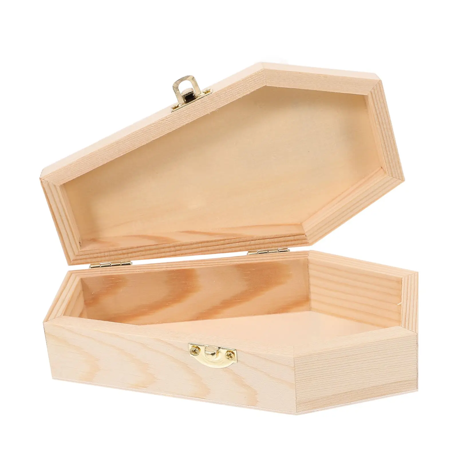 Coffin Candy Box Storage Unique Design Wood Craft Jewelry Organizer Small Coffin Box Multifunctional Home Office Gift Packaging