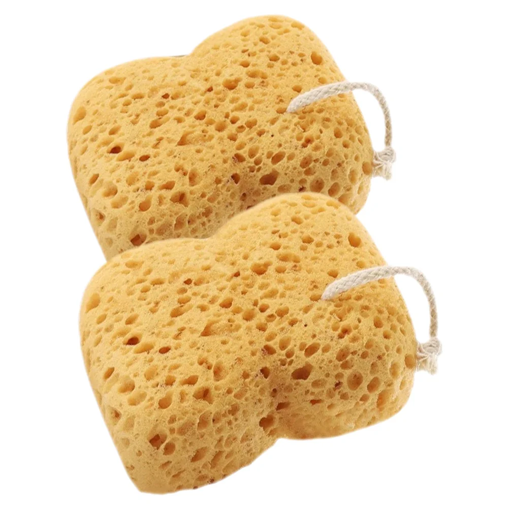 

2pcs Honeycomb Exfoliating Scrubber Sponge For Body Soft Bath Sponges Shower Daily Routine Exfoliating Body Scrubber Sponge
