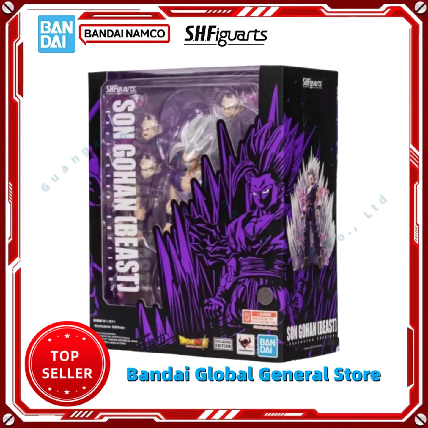 بانداي 100% الأصلي لعبة دراغون بول Z 2025 SDCC طبعة حصرية S.H.Figuarts SHF Son Gohan Beast SDCC أنيمي عمل نموذج اللعب