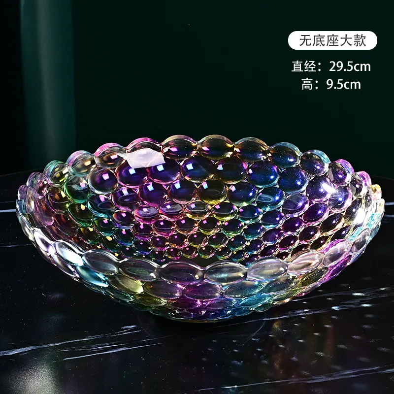 CX creative modern living room fruit plate, European-style glazed colored dried fruit plate fruit pot