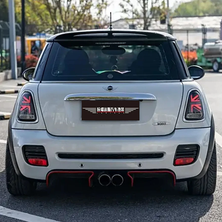 GP2 Style Rear Diffuser For MINI R56 R57 R58 R59 Cooper S JCW PP Material Bumper Lip Splitter spoilers Car Accessorie Body Kit