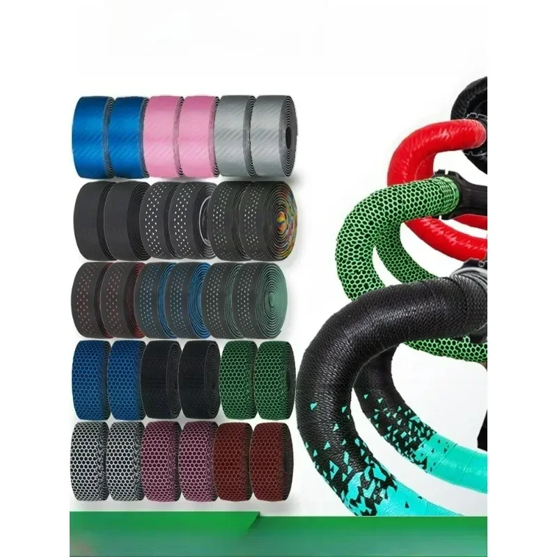 

2 шт. для шоссейных велосипедных лент на руль, мягкий силикон, ПУ, ЭВА, Нескользящая амортизирующая велосипедная лента, ремешок на руль, велосипедные детали