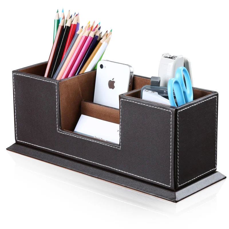 1Pc Desktop Pen Holder Stationery Holder Pencil Cosmetics Organizer for Desk Office School Storage Case Accessories