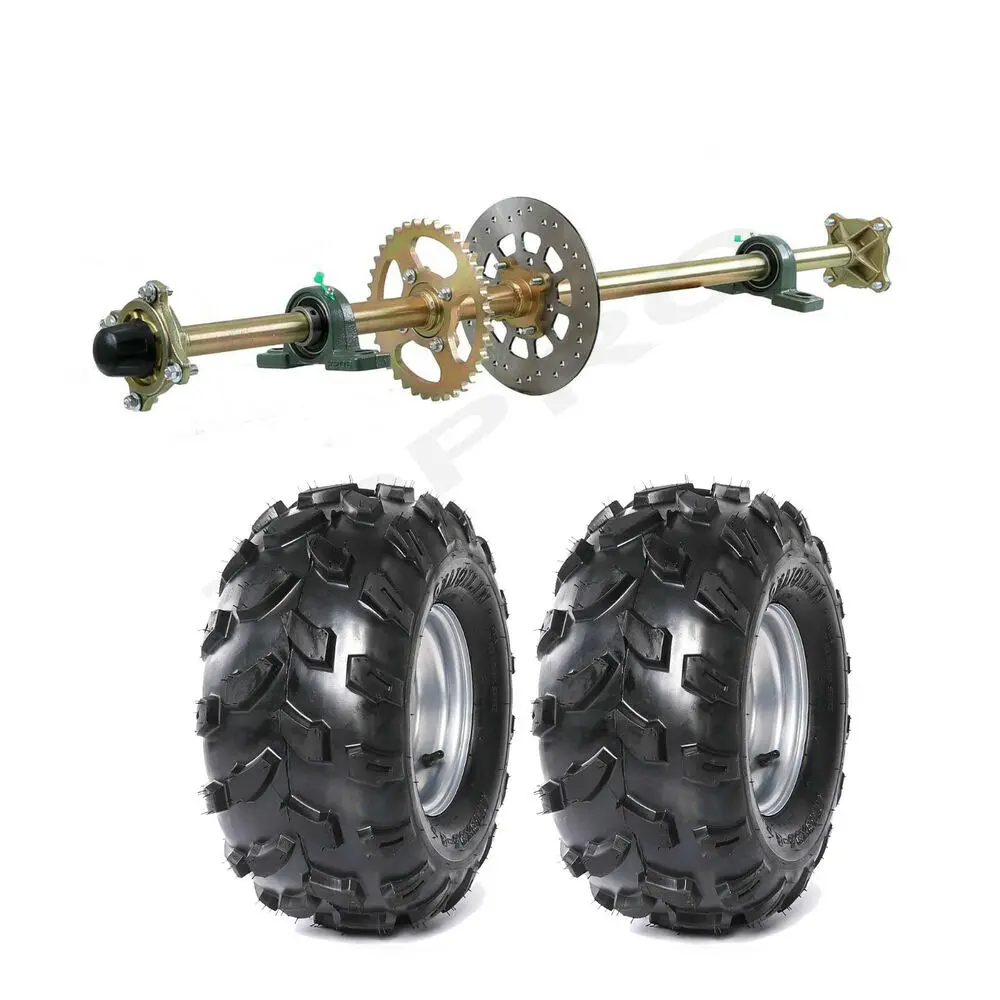 

TDPRO 44" ATV Go Kart Rear Live Axle Kit + 8" Wheels Sprocket Hub Trike Golf Cart Quad accessories