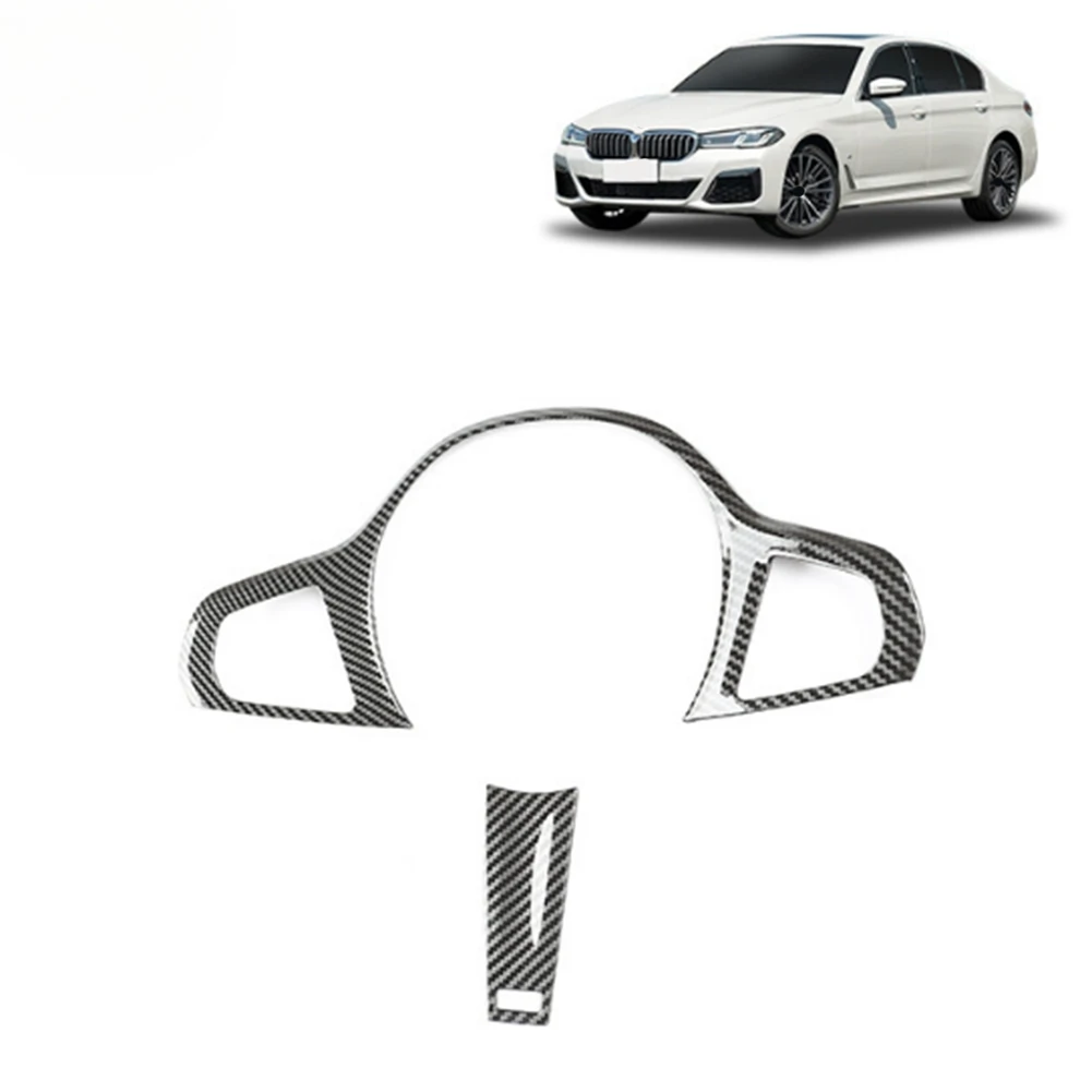 

OB-Car Interior Accessories Steering Wheel Frame Trim Sticker For BMW 5 Series 2020-2022