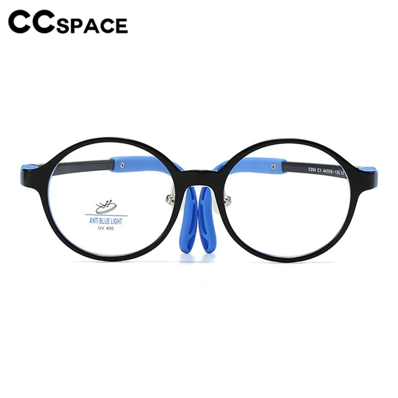 Ultralight Kids Anti Blue Light Glasses Frame Children TR90 Round Clear Eyeglass Customizable Prescription Spectacles #301801