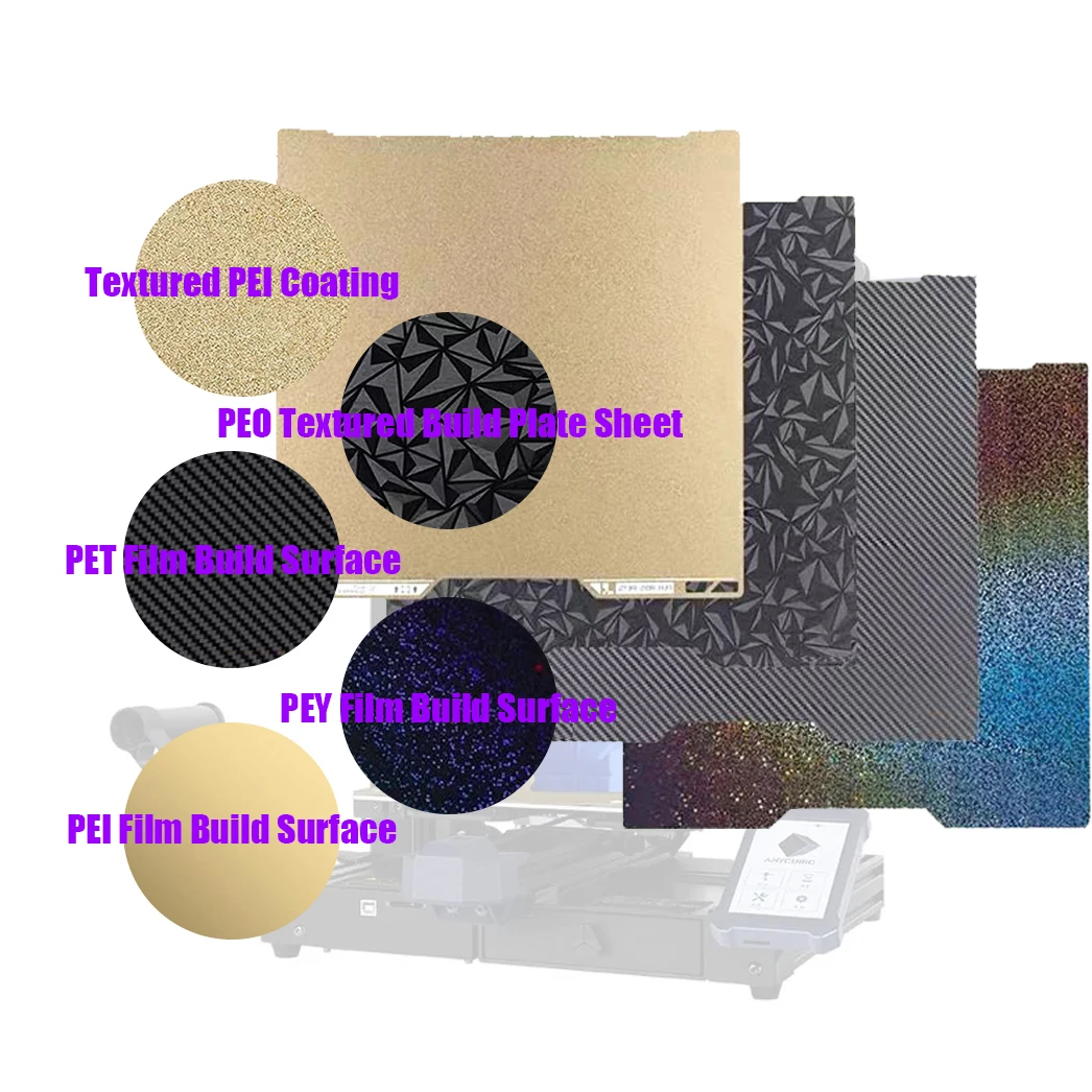 

【Обновление】для объединительной пластины Bambu Lab H2D PEI PEO PEY, 355x325 мм, магнитная текстурированная поверхность из пружинной стали для 3D-принтера