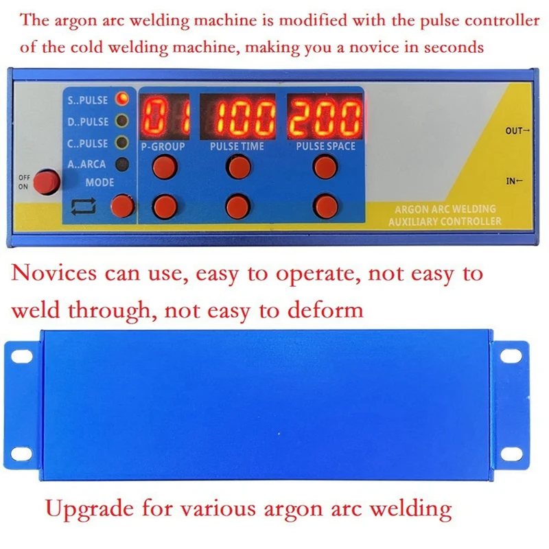 مجموعة تحكم نبض لحام الأرجون ، تحكم لحام ، لحام بارد التحديثي ، نبض