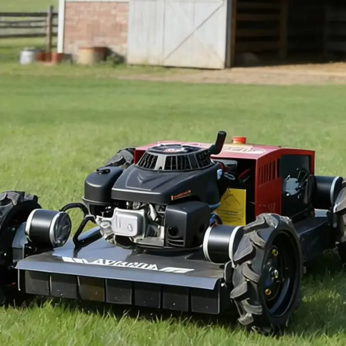 

Customized Remote Control Lawn Mower with Durable Cutting Head Thickened Blade Strong Structure Resistant