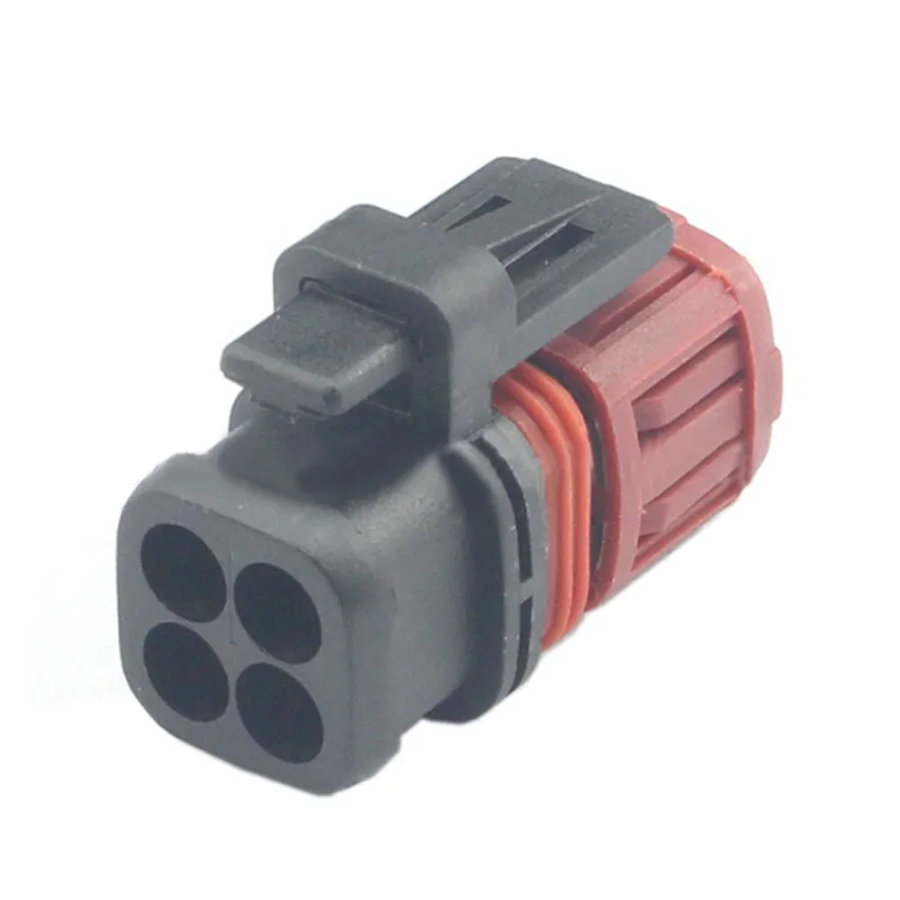 2/5/10/20/50/100sets tyco 4pin housing plug auto waterproof female wire harness cable connector 1337352-1