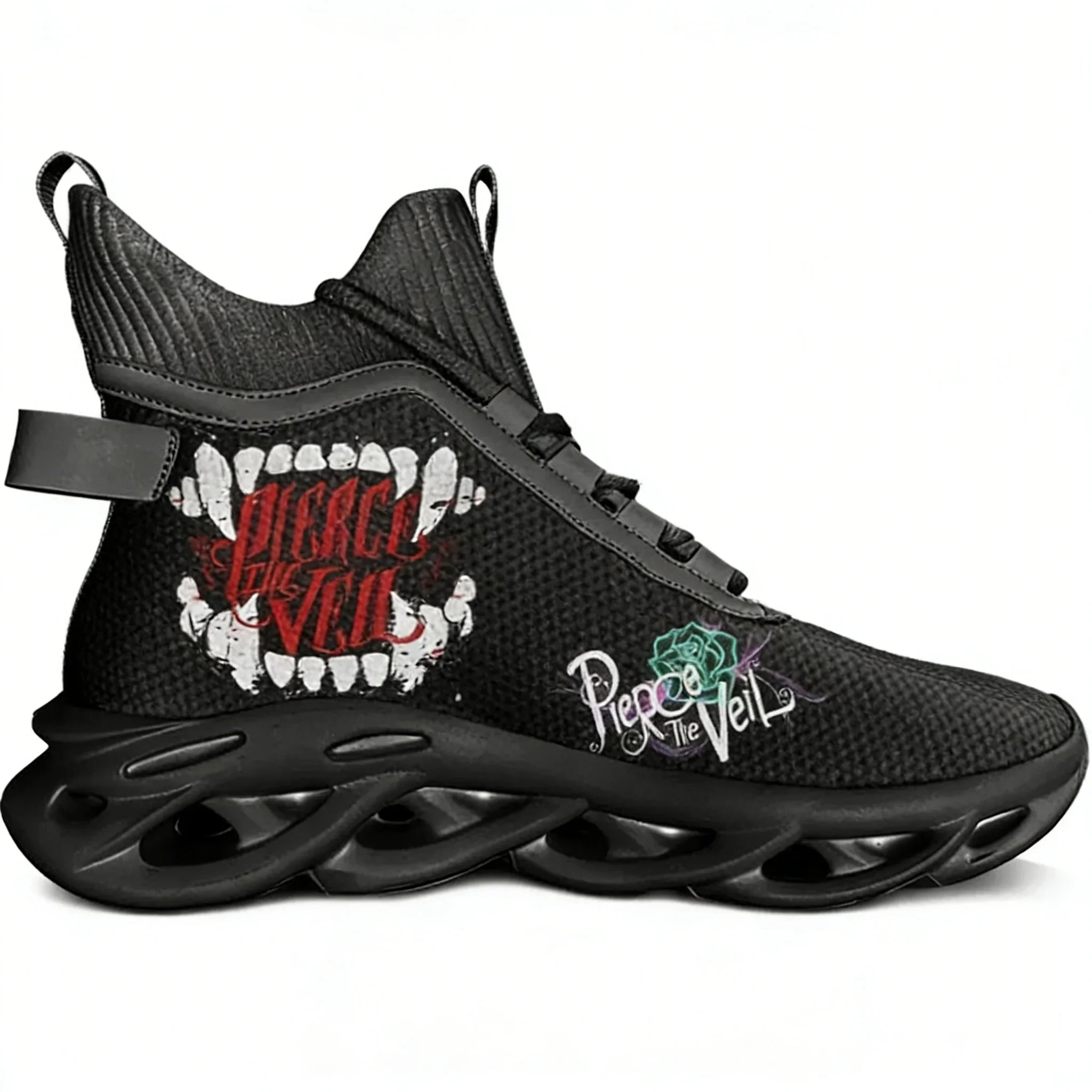 

Pierce The Veil Rock Band High Top Flats Sneakers Cool Men Women Sports Running Shoes Sneaker Lace Up Mesh Footwear Custom Shoe