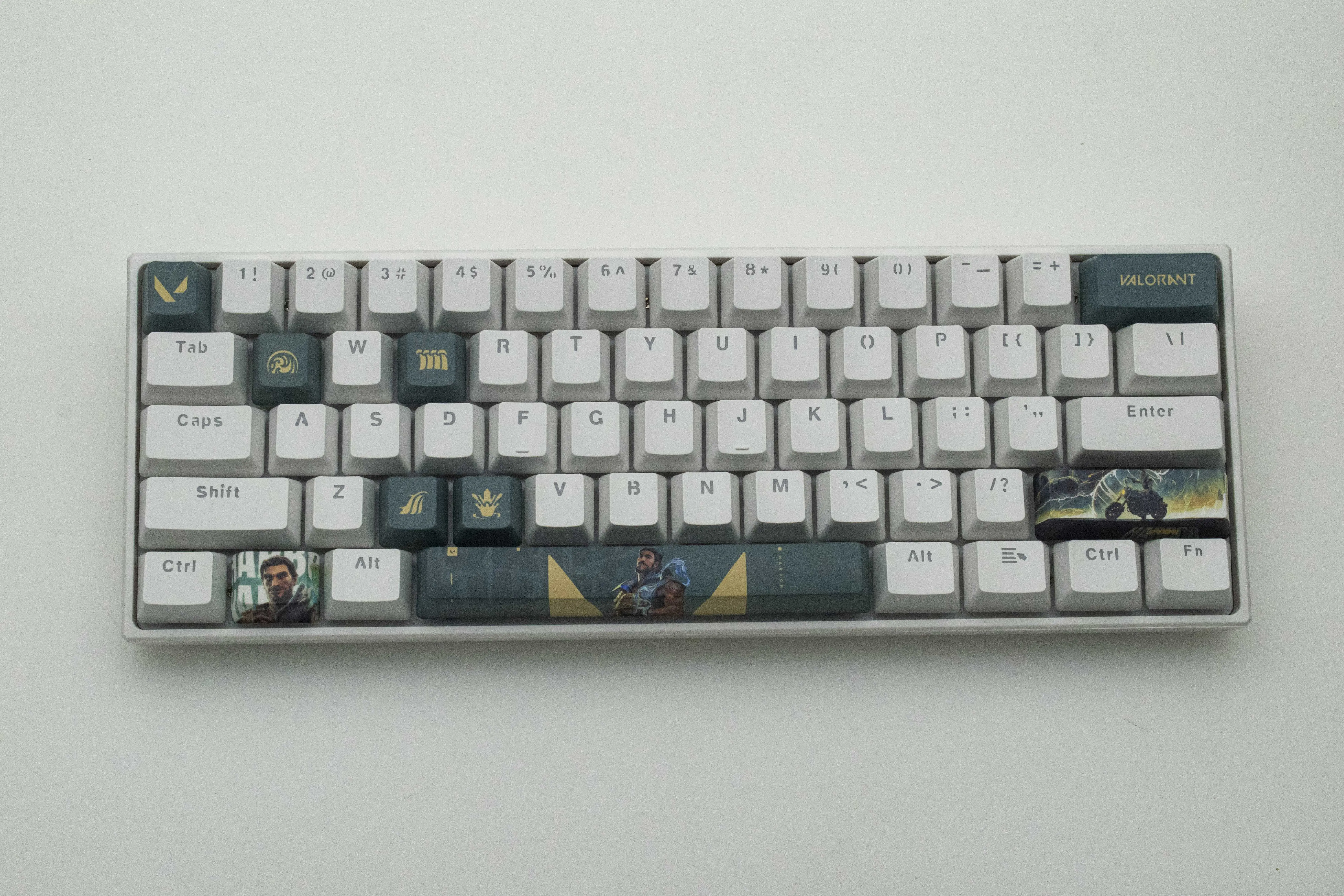 Valorant Keycaps Harbor Profil OEM 10 Kunci PBT Dye Sub Keycaps