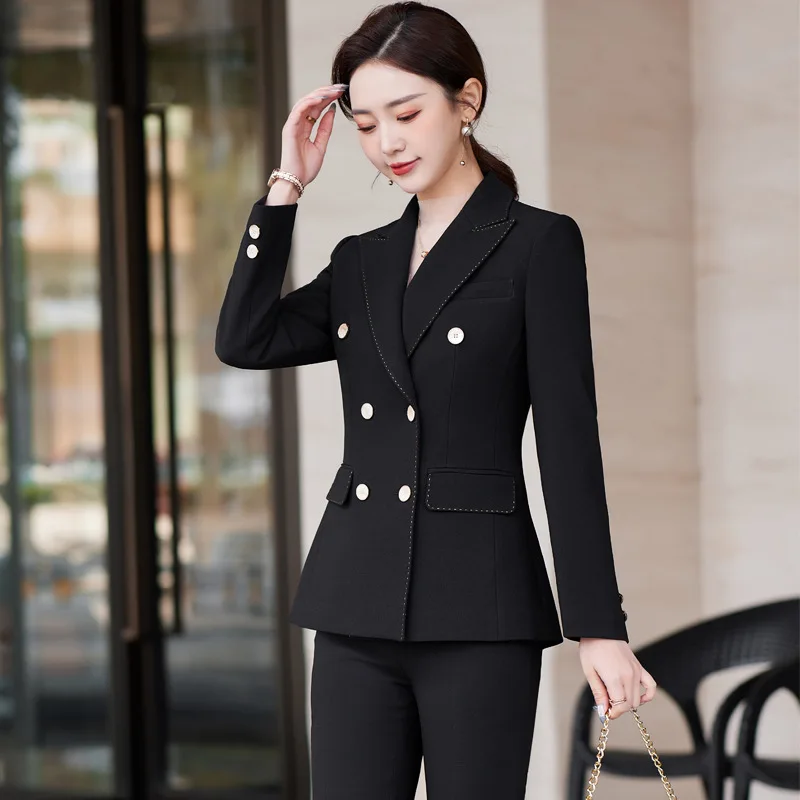 

Women's Suit Jacket Business Suit Spring New Temperament plus Size Light Luxury High-End Women's Suit Overalls