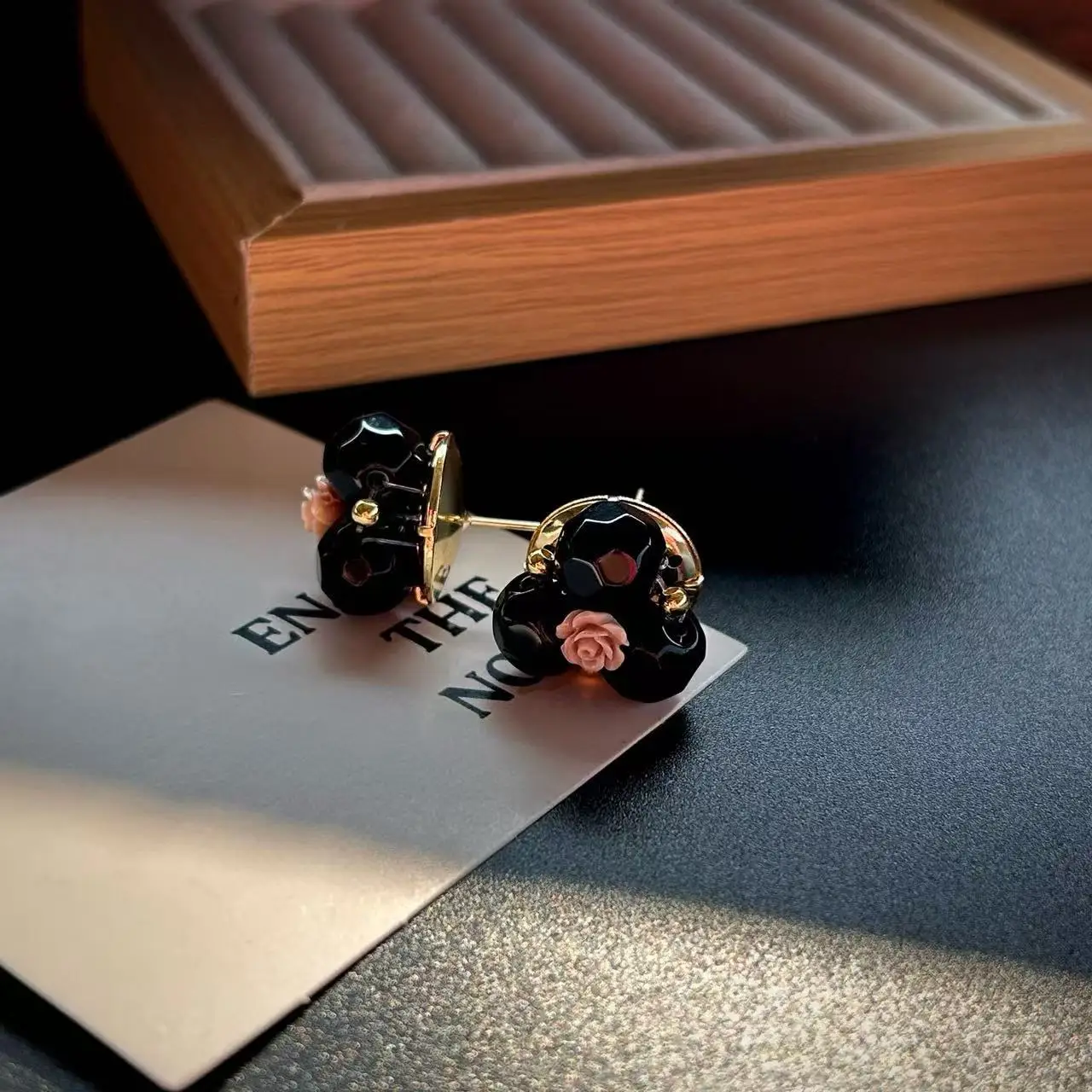 Medieval vintage hand-woven glazed earrings stud earrings retro niche temperament light luxury high-end earrings