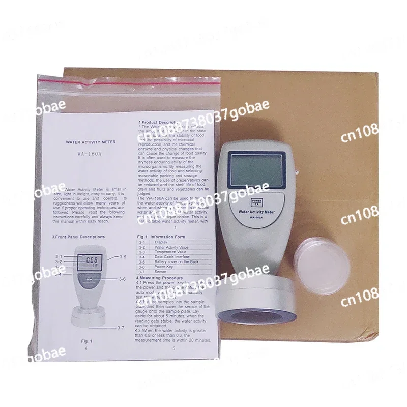 Portable Tester WA-160A Food Grain Fruit and Vegetable 0~1.0Aw Digital Water Activity Meter