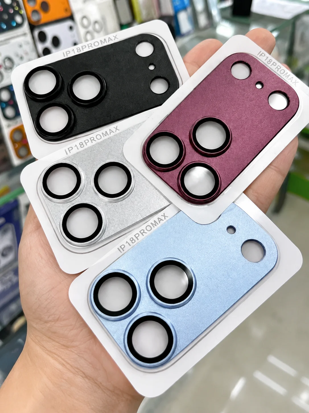 3/2/1 szt. Ochraniacz obiektywu aparatu do iPhone 18 Pro Max 18 Pro Pełne pokrycie 9HD Matowe szkło hartowane ze stopu metalu Oryginalny oficjalny — 2