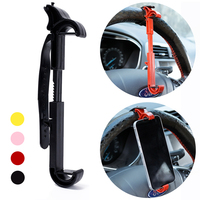 Universal Smart Phones Stand Clip Car Steering Wheel Phone Clip Mount Holder Buckle Convenient Bracket Hands Phone Accessories