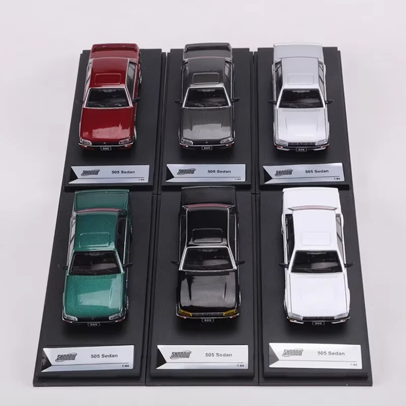 SHADOW Diecast 1:64 Scale Peug-505 Sedan Alloy Car Model Static Collection Decorated Holiday Gifts Toys