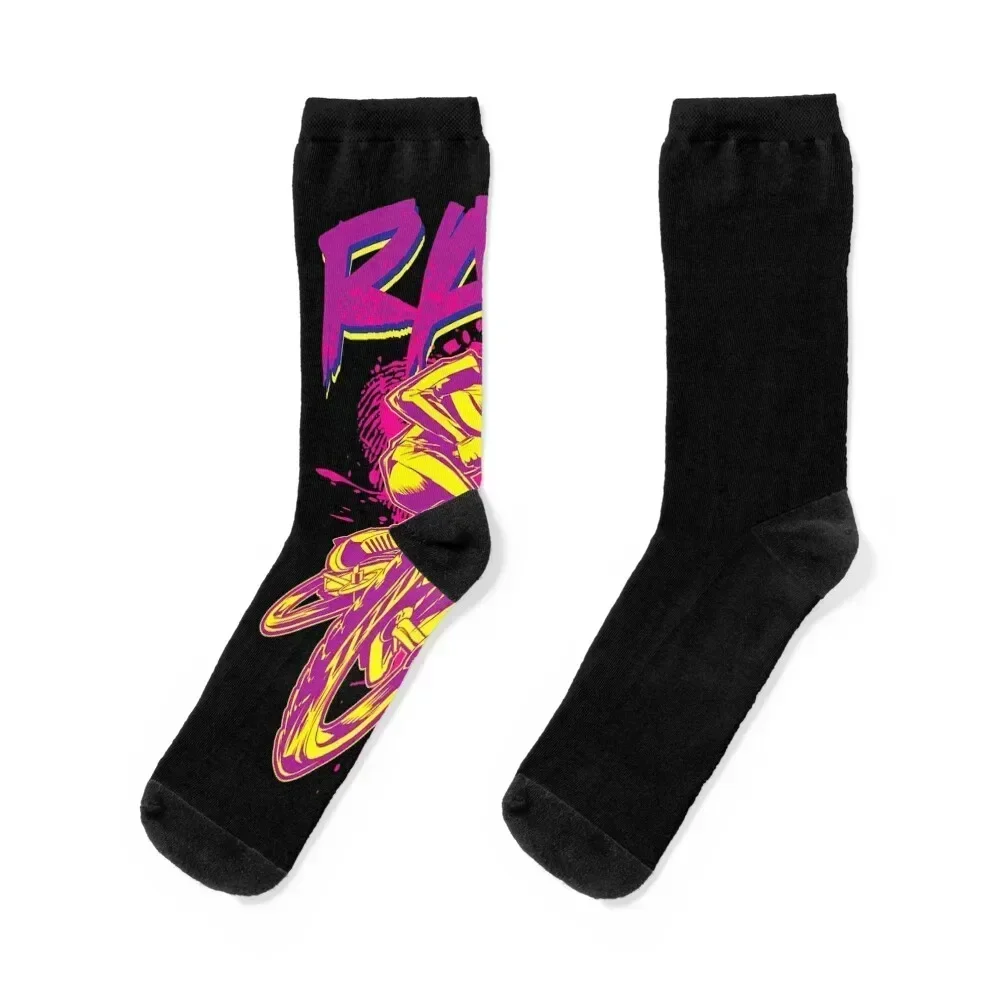 

Rad BMX 80s Socks golf kids Running bright garter Socks Girl Men's