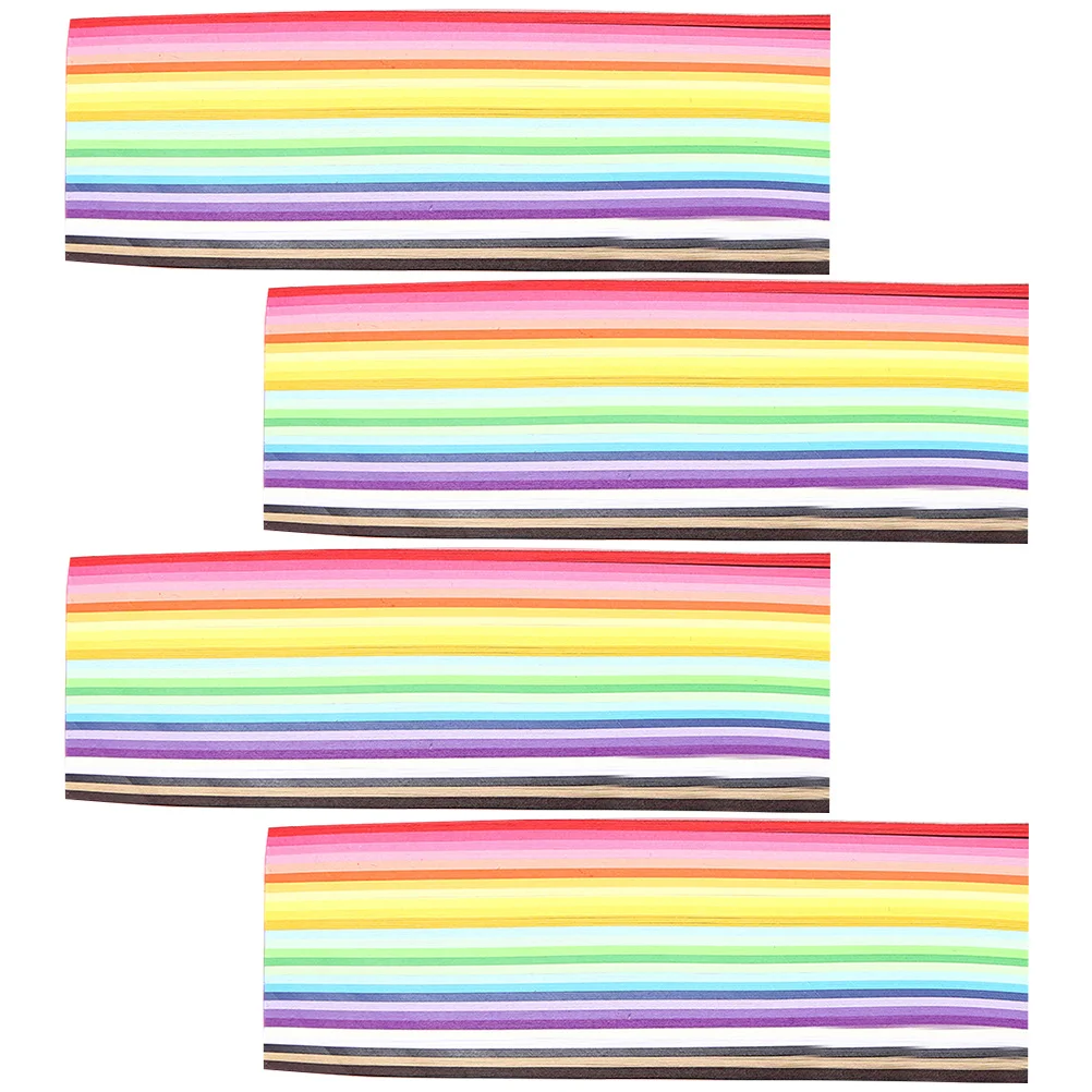

2160pcs Wishing Bottle Stars Origami Handmade Paper Strips Folding Colored Craft Pentagram DIY Star Making Supplies