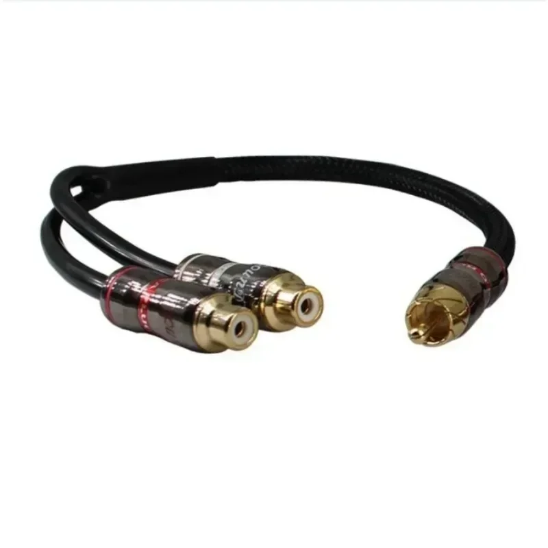 30cm Car Audio Amplifier Subwoofer Audio Cable Pure Copper Head Male To Female RCA Plug Audio Cord PVC Cables Line