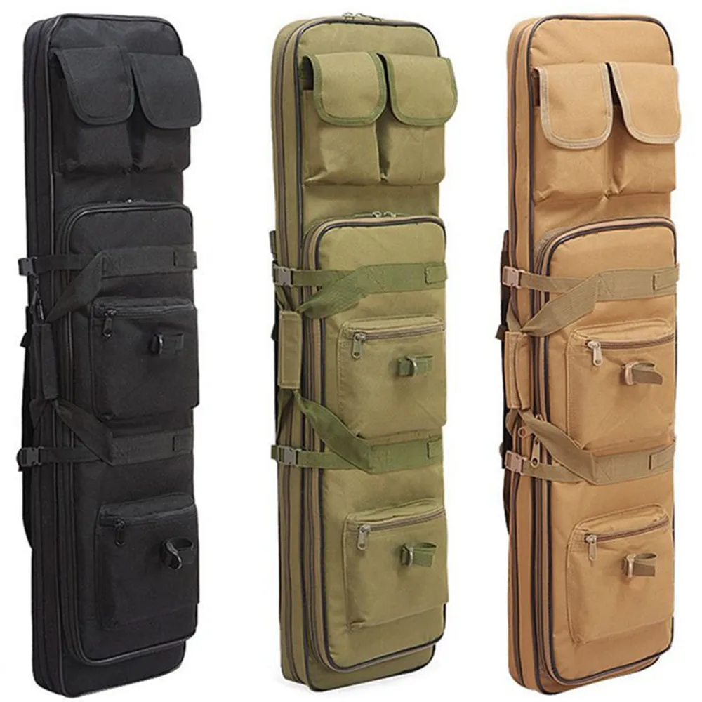 Ventilador militar ao ar livre sacos de ombro mochila arma vara pesca engrenagem armazenamento seguro bolsa viagem à prova dwaterproof água camuflagem pacote tático