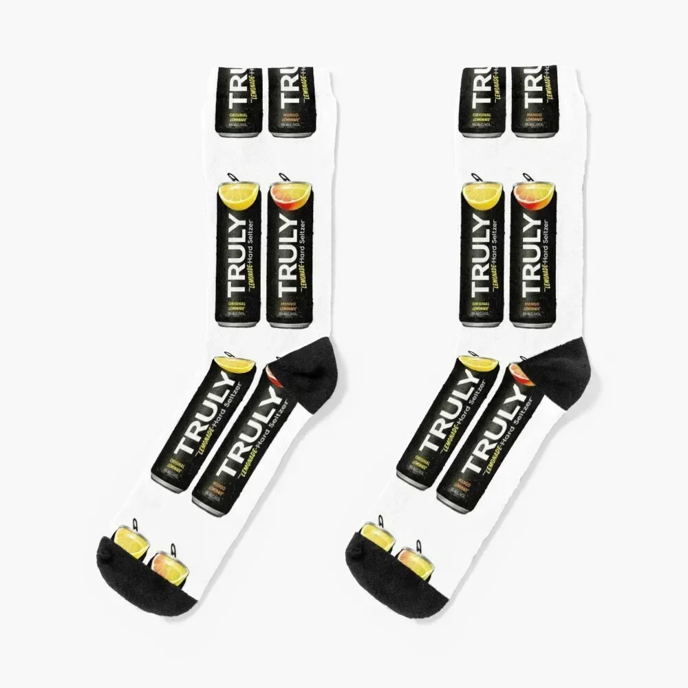 Truly Lemonade Socks compression cotton christmas stocking anti slip football Socks Men Women's