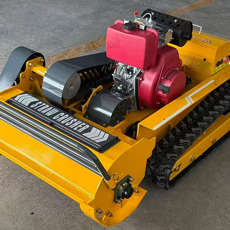 

Customized Intelligent Remote-Controlled Self-Propelled Lawn Mower Crawler-Type Farm All-terrain Grass Cutting Machine Industria