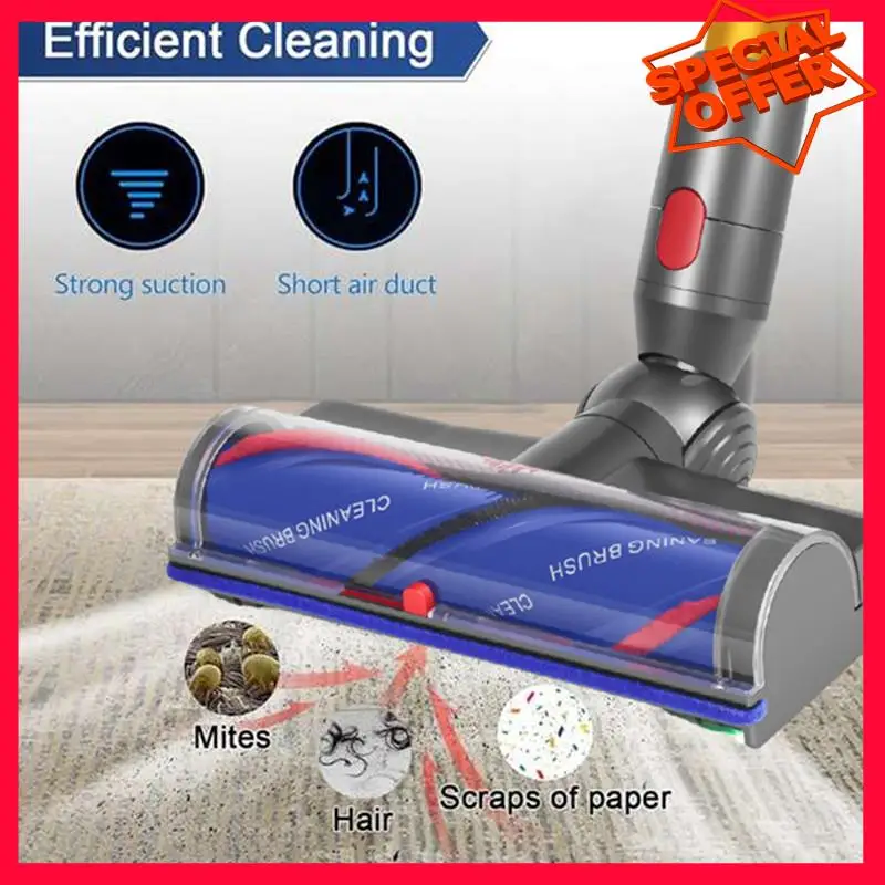 

-ESTR быстросъемная чистящая головка с защитой от запутывания для Dyson V7 V8 V10 V11 V15, вакуумные насадки для ковров, ковриков, паркетного пола