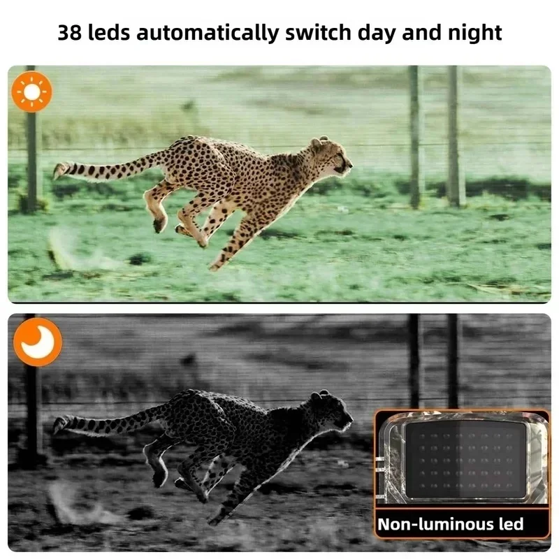 2026NEW Wildlife Tracking Camera, 16MP 1080P Lnfrared Night Vision Hunting Tracking Camera for Wildlife Monitoring And Detection
