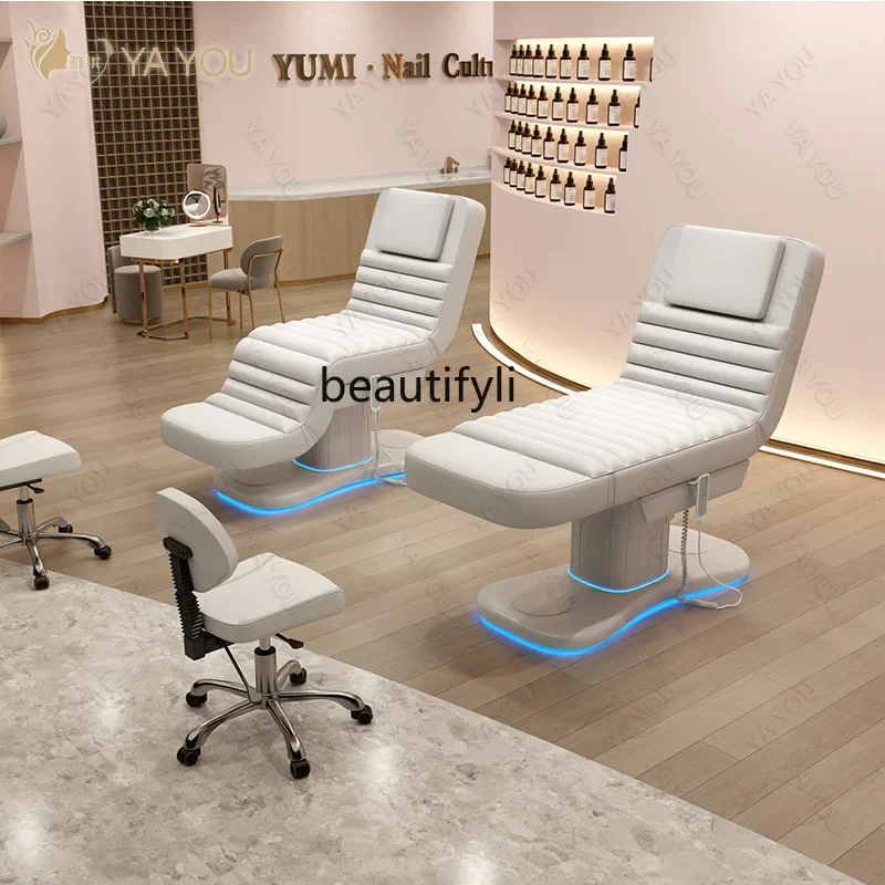 Salon Shop Electric Beauty Bed Beauty Salon Electric Lifting Skin Management Bed Spa Massage Couch Micro-Finishing