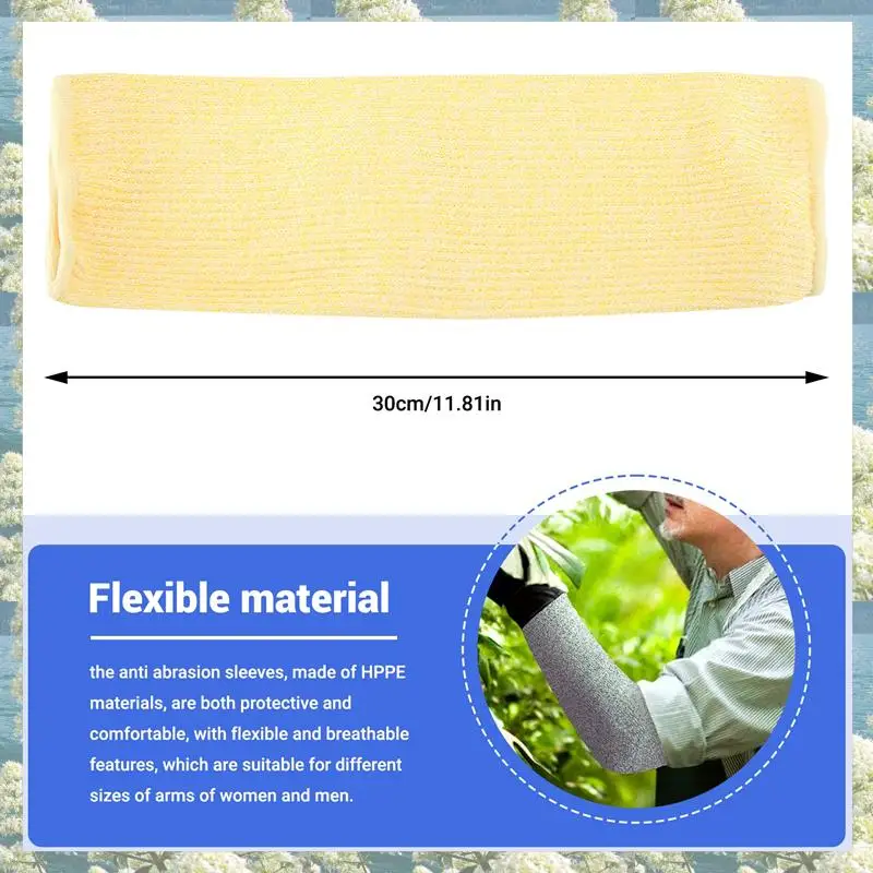 New-4 Pair Cut And Burn Resistant Sleeves Arm Protection Sleeves Forearm Protectors For Thin Skin And Bruising 30Cm