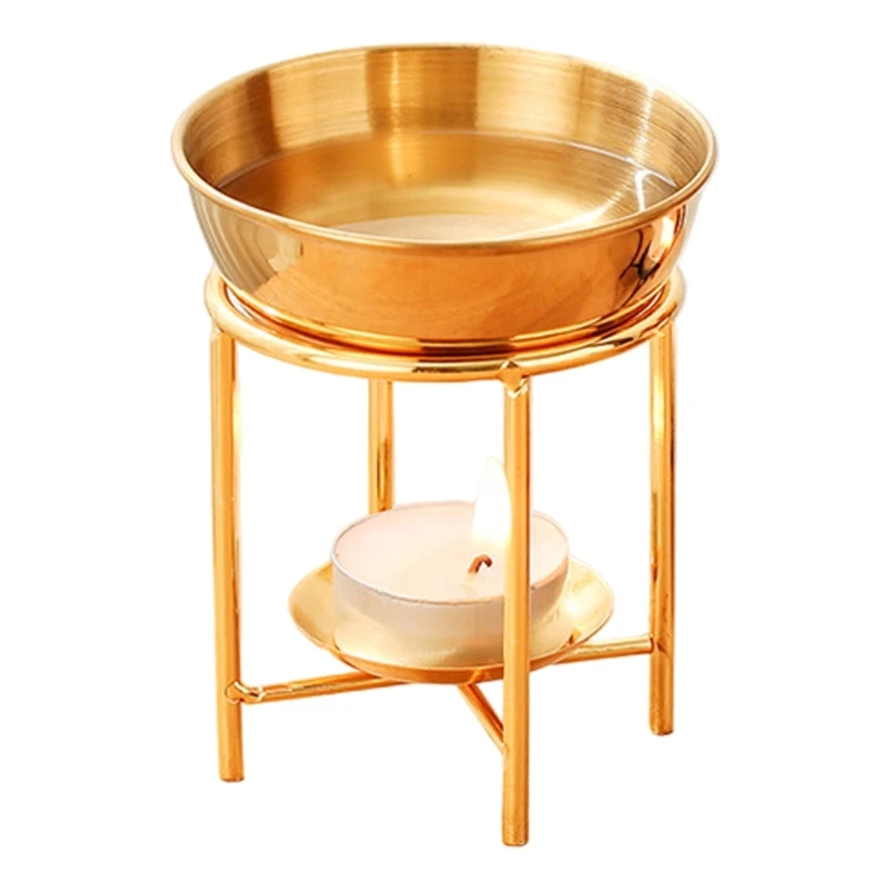 Penghangat Minyak Esensial Modern dengan Stand Pembakaran Minyak Tipe Quadruple Stand untuk Dekorasi Kamar Tidur atau Ruang Tamu