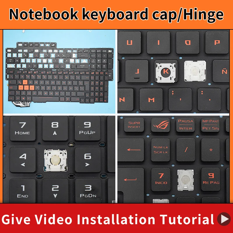 Zamiennik Keycap Key cap zawias do klawiatury ASUS GL553 GL553V GL553VW ZX553VD ZX53V ZX73 FX553VD FX53VD FX753VD FZ53V GL753