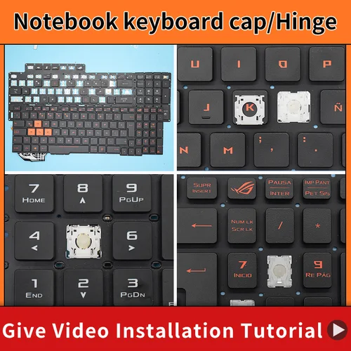 Imagen 1 del producto Bisagra de tapa de llave de repuesto para teclado ASUS GL553 GL553V GL553VW ZX553VD ZX53V ZX73 FX553VD FX53VD FX753VD FZ53V GL753