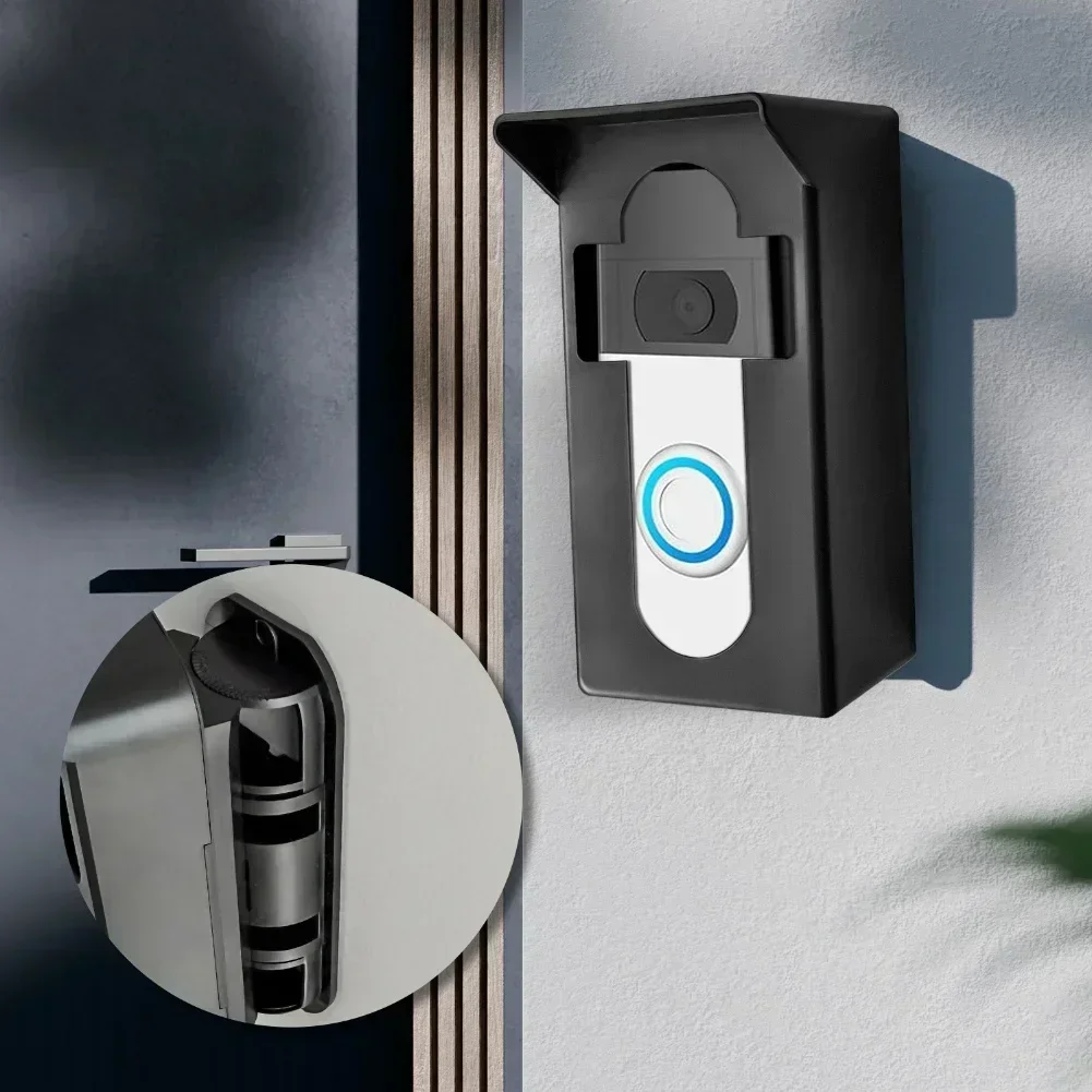 

Противоугонный кронштейн для дверного звонка. Кронштейн для видеодверного звонка. Простая установка. Сверление не требуется. Совместимость с мигающими видеодверными звонками.