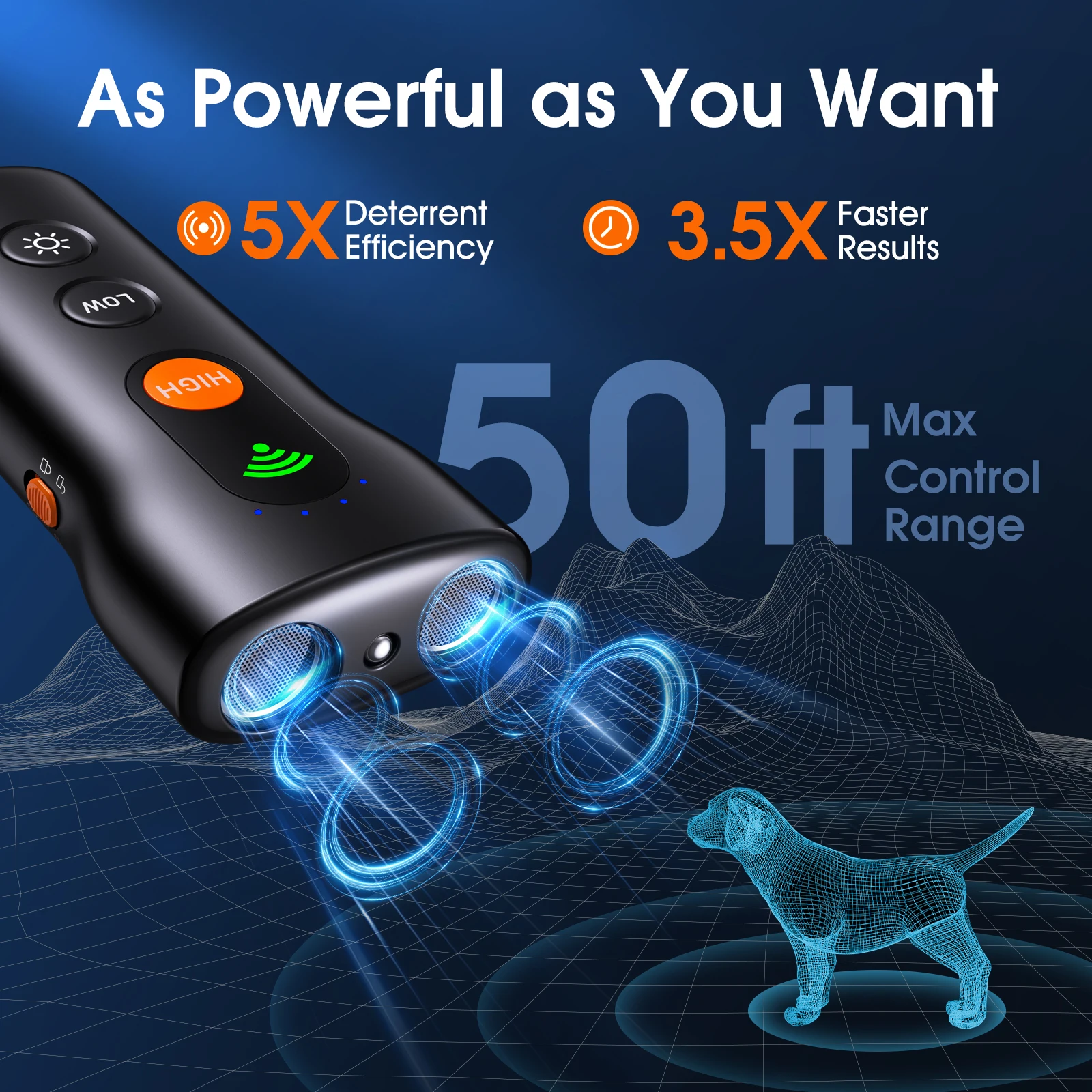 Ultrasonic Dog Repeller Rechargeable Powerful Flashlight Lamp Electric Shocker Self Defense Scare dogs Electro Shock Devices