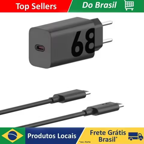 Carregador Tipo C 65W Carregador Rápido Quick Charge 3.0 Adaptador de Telefone Tipo C Carregador Rápido de Parede