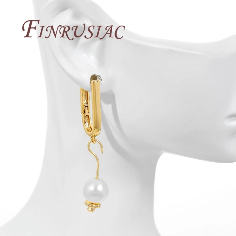 خطافات أقراط فرنسية مطلية بالذهب عيار 18 قيراط، تركيبات أقراط أسلاك الأذن Shvenzy، إكسسوارات للأقراط، نتائج مجوهرات ذاتية الصنع