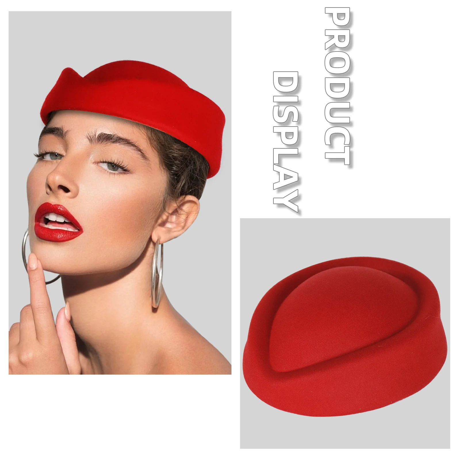 ورأى خمر قبعة عمامة للنساء الكنيسة ديربي الفاسناتور سيدة قبعات البيريه طيران مضيفة قبعة أغطية الرأس الأفريقية