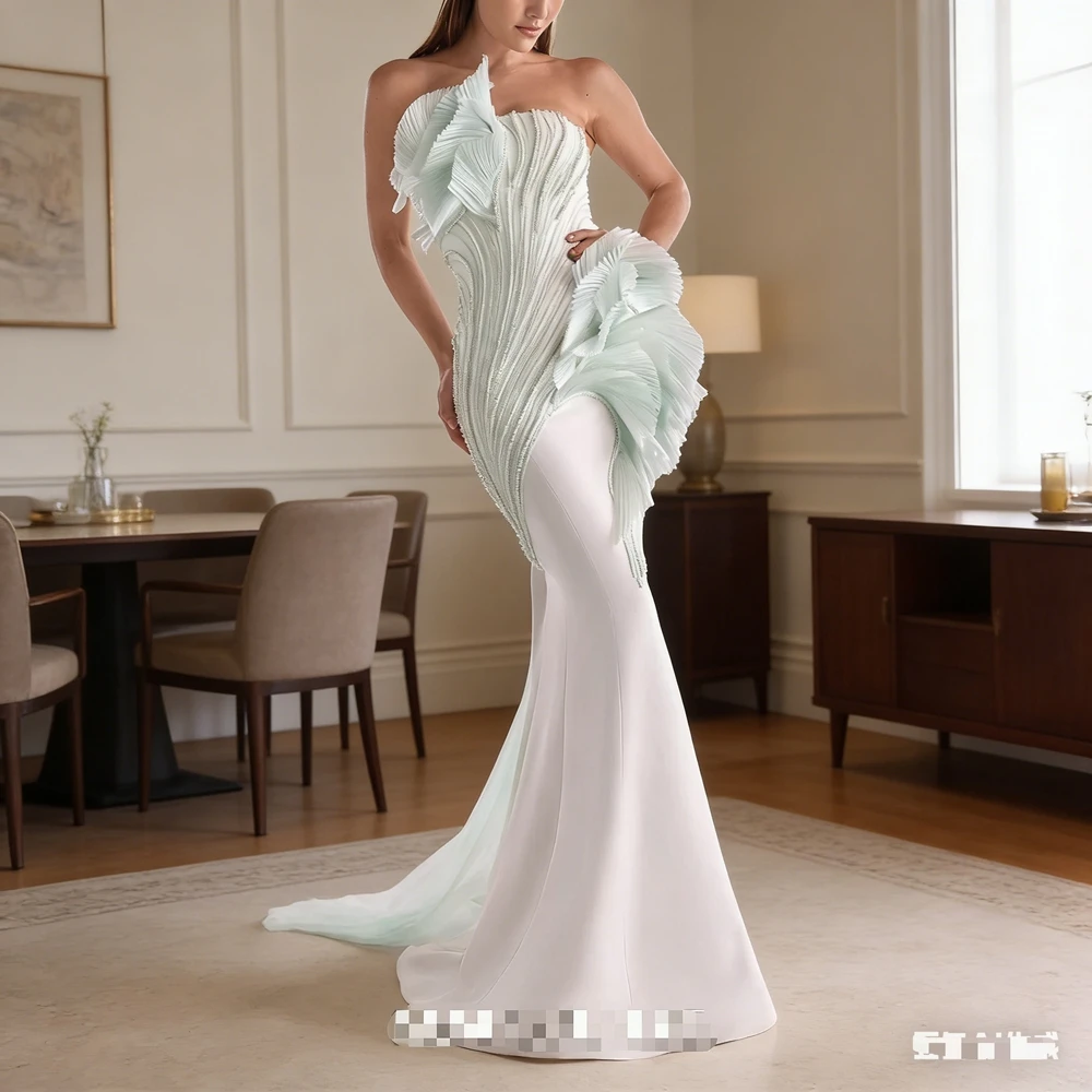 

Customized Elegant Long Beads Evening Dresses for Special Occasions Floor-Length Mermaid Women Gala Prom Party Gala Gowns 2026