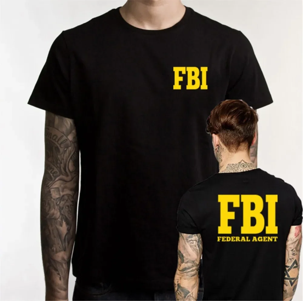 

New Fun T-shirt FBI Investigation FBI Men's T-shirt Government Agent Secret Service 100% cotton O-collar T-shirt Harajuku T-shir