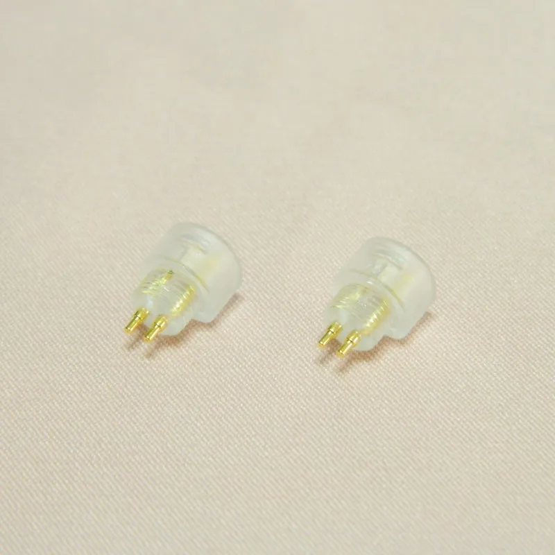 New 1 Pair Connector Pin Gold Plated For DIY Repair Sennheiser IE80 Earpone Headphone
