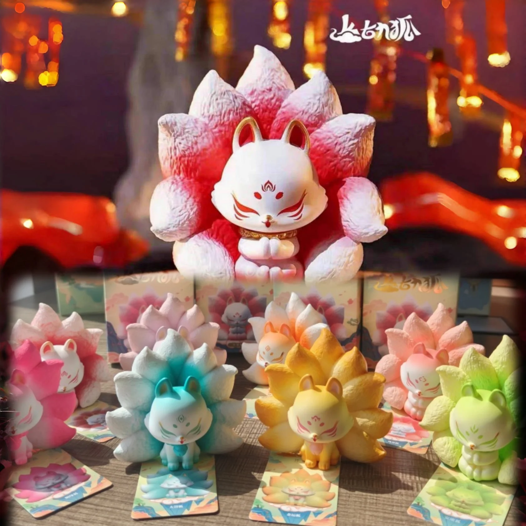 

2025 Replica Ancient Nine Fox Fairy Series 2 Blind Box Guess Bags Action Figure Kawaii Model Girl Birthday Gifts Toy Collectible