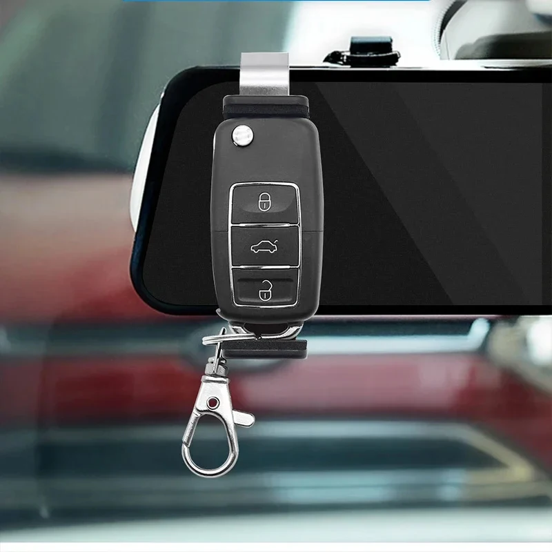 Universal Garage Door Gate Remote Sun Visor Clip Holder 47-68mm Car Remote Keychain Quick Install Opener Bracket image 3